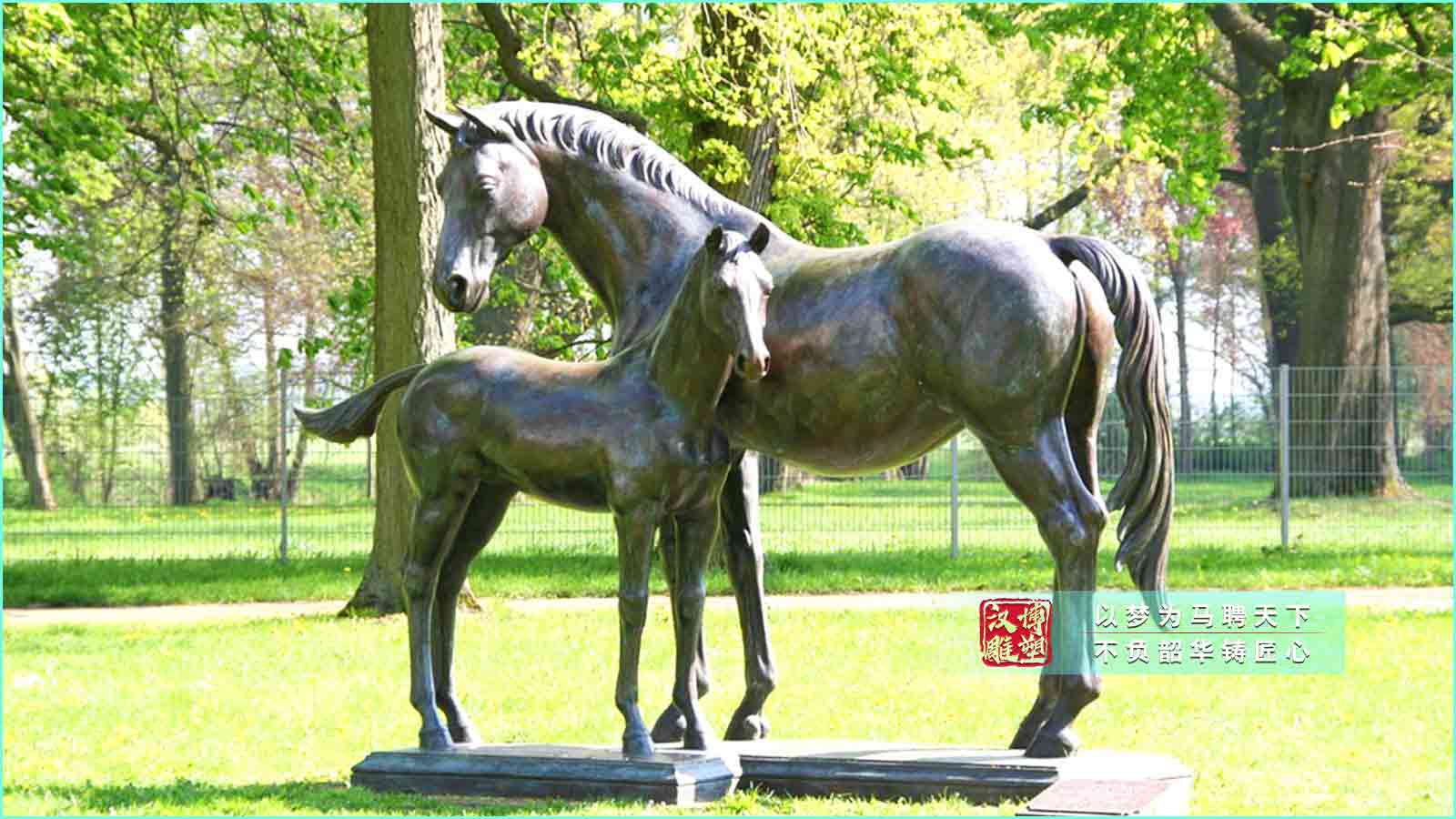 馬形象雕塑,城市廣場動物雕塑,鑄銅玻璃鋼馬雕塑定制